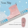 thumbnail image 5 of YYW Toddler Rain Boots,Baby Kids Easy-on Waterproof Rain Shoes for Boy Girl Outdoor(Pink,10 Toddler), 5 of 9