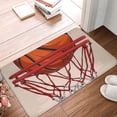 thumbnail image 4 of Sikiie Basketball Shot Print Flannel Anti-slip Floor Mat 16x24in, Thickened Dustproof Entrance Door Mat Floor Mat for Kitchen, Bathroom, Laundry Room, 4 of 7