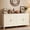 Beige, variant on Heynemo 56'' Sideboard Buffet with Storage Cabinet, Adjustable Shelves, 4-Door Accent Cabinet, Black