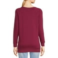 thumbnail image 2 of Time and Tru Women's Maternity Side Snap Sweatshirt, 2 of 6