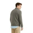 thumbnail image 2 of Men's Tommy Hilfiger Combed-Cotton Quarter-Zip Sweater Color: Gray Heather Size: L, 2 of 4