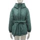 thumbnail image 3 of Chaqueta de algodón con capucha, de longitud media a larga, con estampado de rombos en la cintura, chaqueta de algodón cálida, talla grande, 3 of 6
