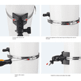 thumbnail image 4 of Abrazadera de Manguera de Acero Inoxidable Ajustable, Postes de Tubo de , Soporte de Montaje, Engranaje Helicoidal para Accesorios de Cámaras de Seguridad B, 4 of 5