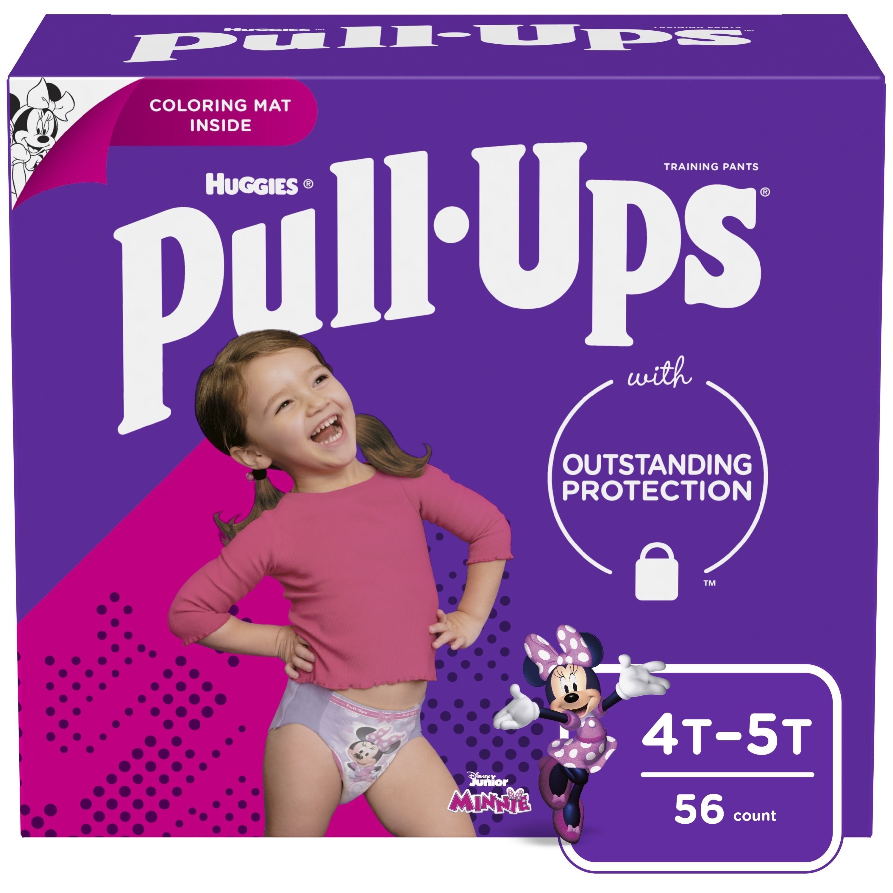 2T-3T 124 Count HuggiesÂ Pull-UpsÂ Training Pants for Girls Day and Night Combo Pack Size