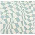 thumbnail image 6 of SAFAVIEH Soho Samantha Abstract Wool Runner Rug, Blue/Ivory, 2'6" x 8', 6 of 8