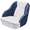 Blue&White, variant on Pontoon Boat Seat with Thickened Sponge Padding,Captain Bucket Seat for Fishing Boat Sightseeing Boat,Speedboat,Canoe,1-Piece Blue/White/Red