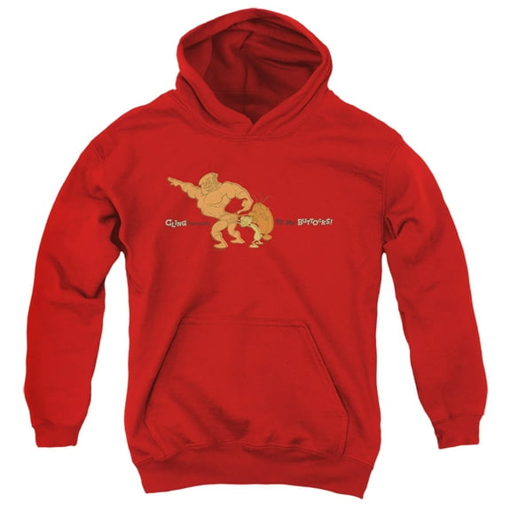 Ren And Stimpy Cling Tenaciously To My Buttocks Unisex Youth Pull-Over Hoodie