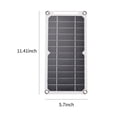 thumbnail image 4 of 6W 5V Solar Panel with USB Port 2PCS Carabiner Monocrystalline Silicon Solar Cell for Outdoor, 4 of 8