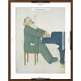 thumbnail image 5 of Art.com Johannes Brahms at the Piano Giclee Print by Willy von Beckerath, Brown Frame Wall Art, 23" x 29", 5 of 5