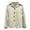 Light Gray, variant on Ticikt Women Short Lapel Collar Jacket, Button Down Casual Elegant Plaid Outerwear Coat,Khaki
