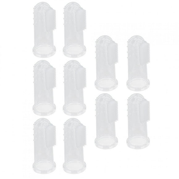 Cepillos de dientes para dedos BuyWeek 10 piezas Silicona