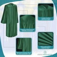 thumbnail image 5 of Endea Graduation Shiny Hunter Green Graduation Gown, 5 of 8