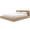 Brown Oak, variant on Nexera Kanso Queen Low Profile Wood Platform Bed with Headboard, Natural Blonde Oak