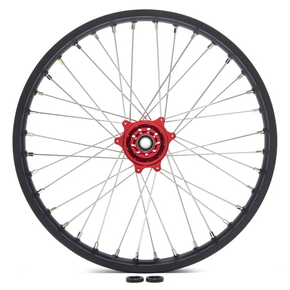 21x1.6 Spoke Front Wheel Red Hub Black Rim For SUR-RON Ultra Bee 2023  Dirt Bike