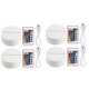 thumbnail image 1 of Paquete de 4 Bases de Lámpara de Luz LED de Noche 3D + Control Remoto + Cable USB, Soporte de Exhibición de Luz de 16 Colores para Acrílico Color Blanco, 1 of 9