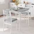 thumbnail image 1 of QinaQin Kitchen Table and Chairs for 2, 29.1 Inch Dining Room Table Set with 2 Upholstered Chairs, 1 of 7