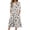 Beige, variant on Summer Dresses for Women 2026 - 3/4 Sleeve Flowy A-Line Midi with Pockets Crewneck Boho Floral, Wedding Guest ,Beige L