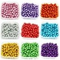 thumbnail image 2 of U8MO 400 Pcs 3D Illusion Acrylic Miracle Round beads 6mm Spacer Color for Choice-purple, 2 of 9