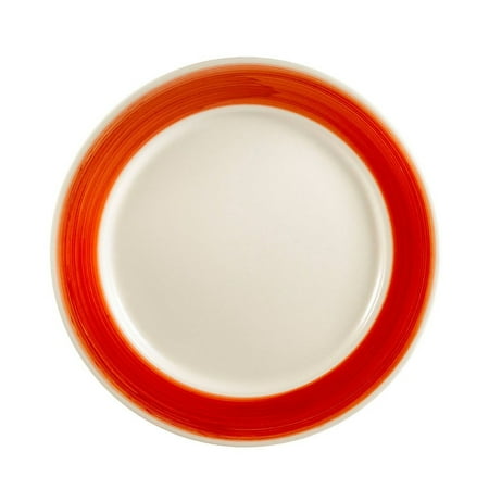 

Rainbow Plate Rolled Edge Red 9 Dia. X 1 H Stoneware Red 12 packs