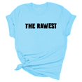 thumbnail image 3 of T-Shirts Grande Taille pour Femmes, T-Shirts à Manches Courtes Col Rond Imprimés, Blouse Tunique, T-Shirts Femmes Bleu Ciel m, 3 of 4