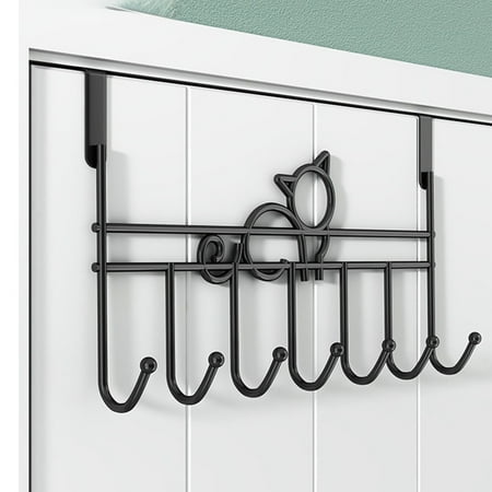 

kkbbma Clearance Ganchos para sobre la puerta ganchos detrás de la puerta estantes para colgar perchas tipo puerta trasera no necesitan agujeros dormitorio detrás del gancho almacenamiento