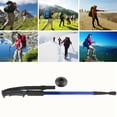 thumbnail image 1 of Tres secciones Aleación de aluminio Amortiguación Alpenstock Mango recto Cerradura interna Telescópico Trekking Poleblue YUNYI BRAND Deportes, 1 of 8