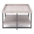 thumbnail image 5 of Furniture of America Uurt 1-Shelf Coffee Table, Antique Gray, 5 of 9