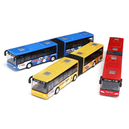 1:64 18cm Baby Pull Back Shuttle Bus Diecast Model Vehicle Kids Toy,