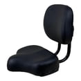 thumbnail image 1 of Asiento de bicicleta con respaldo de repuesto, acolchado de espuma suave, diseño ergonómico, gran tamaño, amortiguador, cómodo cojín para asiento de, 1 of 8