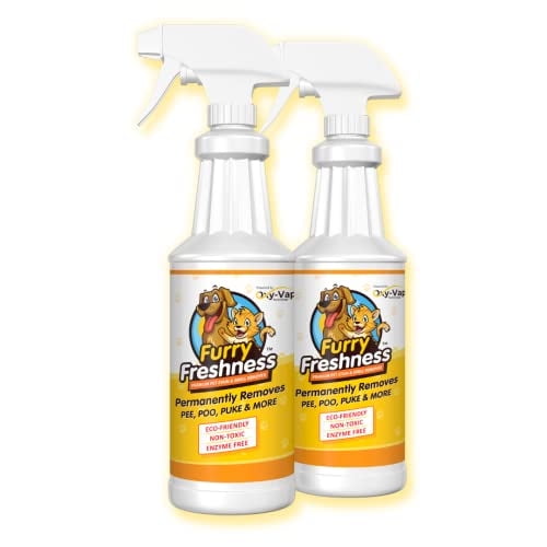 Eliminador de manchas y olores FurryFreshness Extra Strength, paquete de 2
