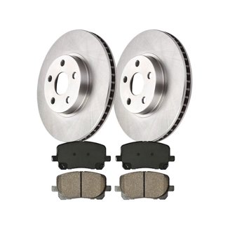 GT Sport Brake Disc Rotors + Pads Compatible With CITROEN
