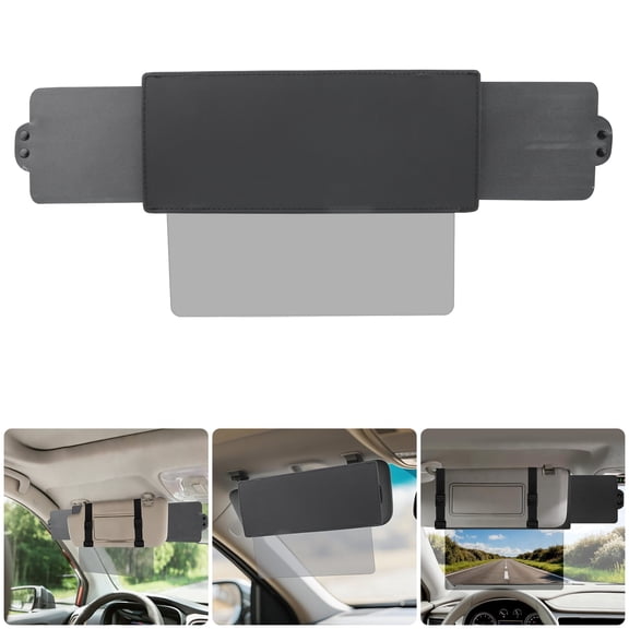 Car Sun Visor Sunshade Extender, TSV Adjustable Sun Visor Protects from Anti-Glare, UV Rays Blocker Window Windshield Sunshade Extender for Car SUV