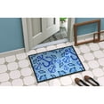 thumbnail image 2 of Beach Watercolor Anchors and Fish Doormat 18x27, 2 of 4