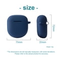 thumbnail image 4 of Case Cover for QuietComfort Earbuds II, Protective Silicone Exterior, with Carabiner for Convenient Carrying, Solid Color, 4 of 8