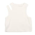 thumbnail image 4 of RKSTN Baby Girl Clothes Tank Tops for Girls Rib Knit Sleeveless Crew Neck Racerback Versatile Girls Tank Tops (White ,5-6Years), 4 of 6