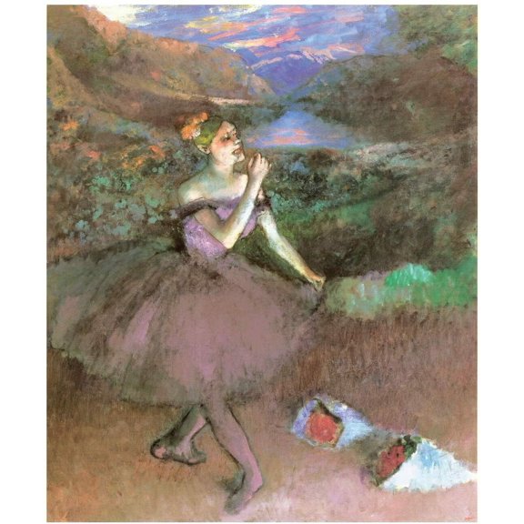 "Dancer with Bouquets, Degas - CANVAS OR WALL ART PRINT"