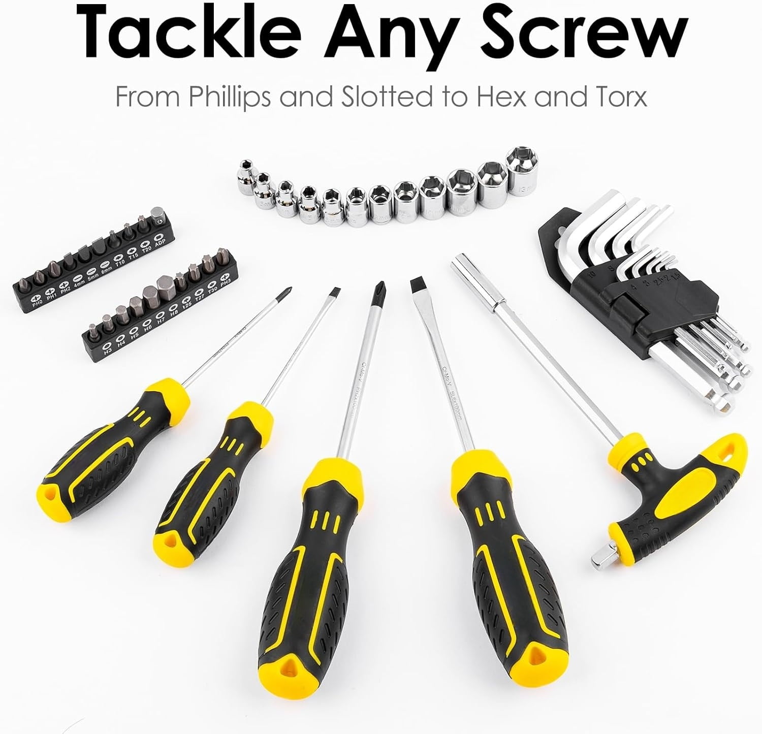 Tool Set Tool Kit 62PCS Homeowner Tool Set Wrench Pliers Screwdriver Set Repair Tool Kit