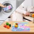 thumbnail image 4 of Ryvnso Whale Jumping Dish Drying Mat for Kitchen Countertop 16x18 Small Dish Pad Drainer Rack Dish Sink Mats, 4 of 7