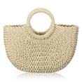 thumbnail image 1 of Bolsa Tote de Paja Frienda para el Verano y Playa, Hecha a Mano para Mujeres, 1 of 7