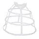thumbnail image 1 of Enagua de aro para vestido de 3/5, crinolina para accesorios de novia para graduación - Negro grande Blanco Pequeño, 1 of 8