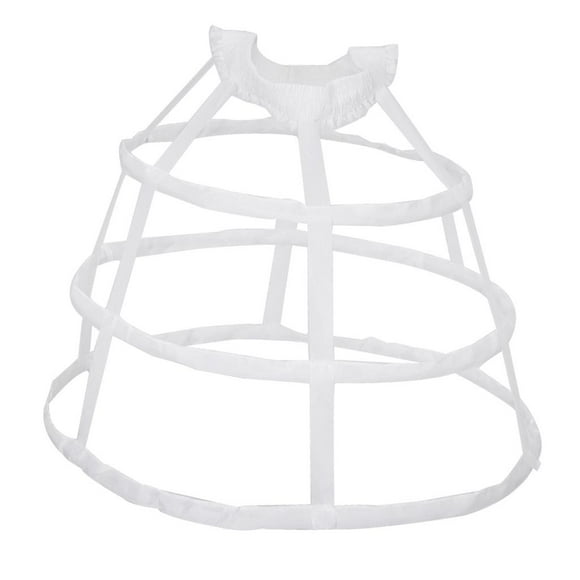 Enagua con banda de tela, enagua retro de crinolina, enagua, enagua, crinolina Blanco Pequeño Colcomx Traje de boda aro