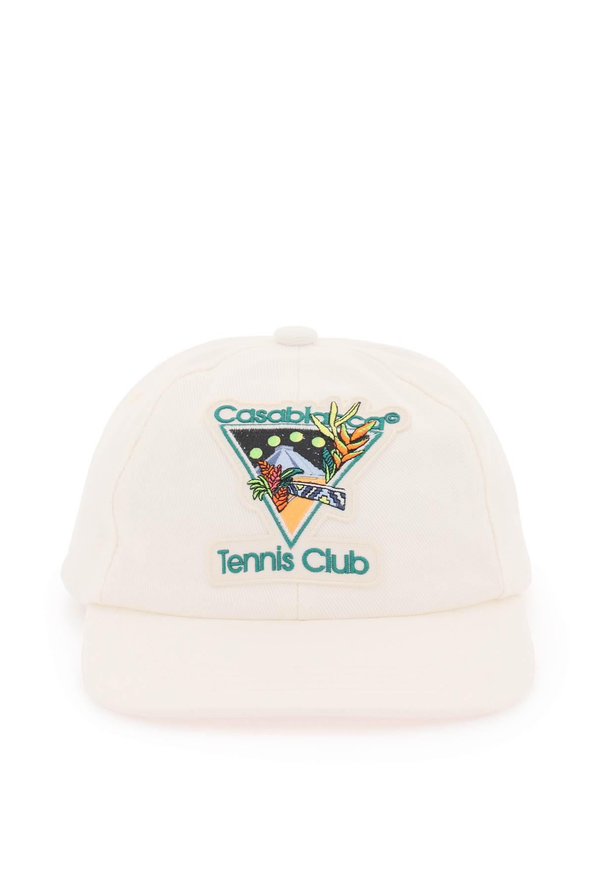CASABLANCA CAZA EMBROIDERED CAP - OFF WHITE White  main image 3