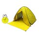 thumbnail image 3 of Carpa de playa Carpa Protección solar Carpa portátil UPF 50 Carpa para acampar rápida para picnic Montañismo Acampada familiar con co , Amarillo XL, 3 of 8