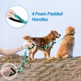 thumbnail image 3 of Correa doble para perros PetBonus, no se enreda, reflectante, turquesa, 3 of 6