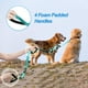 thumbnail image 3 of Correa doble para perros PetBonus, no se enreda, reflectante, turquesa, 3 of 6