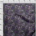 thumbnail image 3 of oneOone Cotton Cambric Purple Fabric Floral Retro Sewing Craft Projects Fabric Prints By Yard 56 Inch Wide, 3 of 5