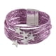 thumbnail image 5 of Pulsera tipo brazalete para niña, pulsera apilable, artículos para fiestas, multifuncional . Púrpura, 5 of 8