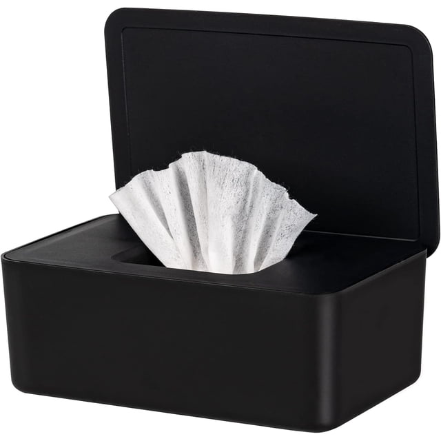 Dispensr de toallitas para bebé, soporte para toallitas para bebé y adulto, mantiene las toallitas húmedas frescas, estuche antideslizante para toallitas, contenedor de toallitas desechables con