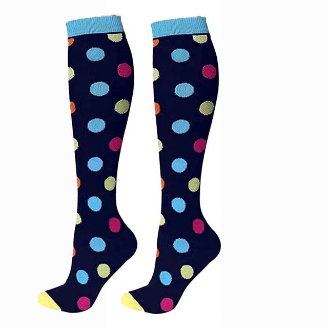 Men Women Socks Compression Socks Elastic Sports Beautiful Leg Nurse Stocking Jogging Climbing Cycling Flight Excercise 12 L XL