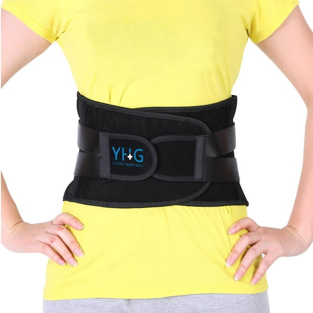 WALFRONT Posture Therapy Lumbar Brace Belt Lower Back Brace with Support Belt for Men and Women